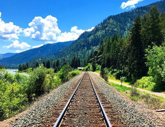 Railroad Town Of Alberton Montana