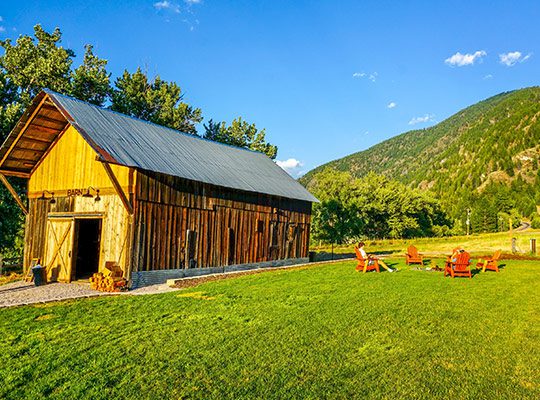 A barn on a farm